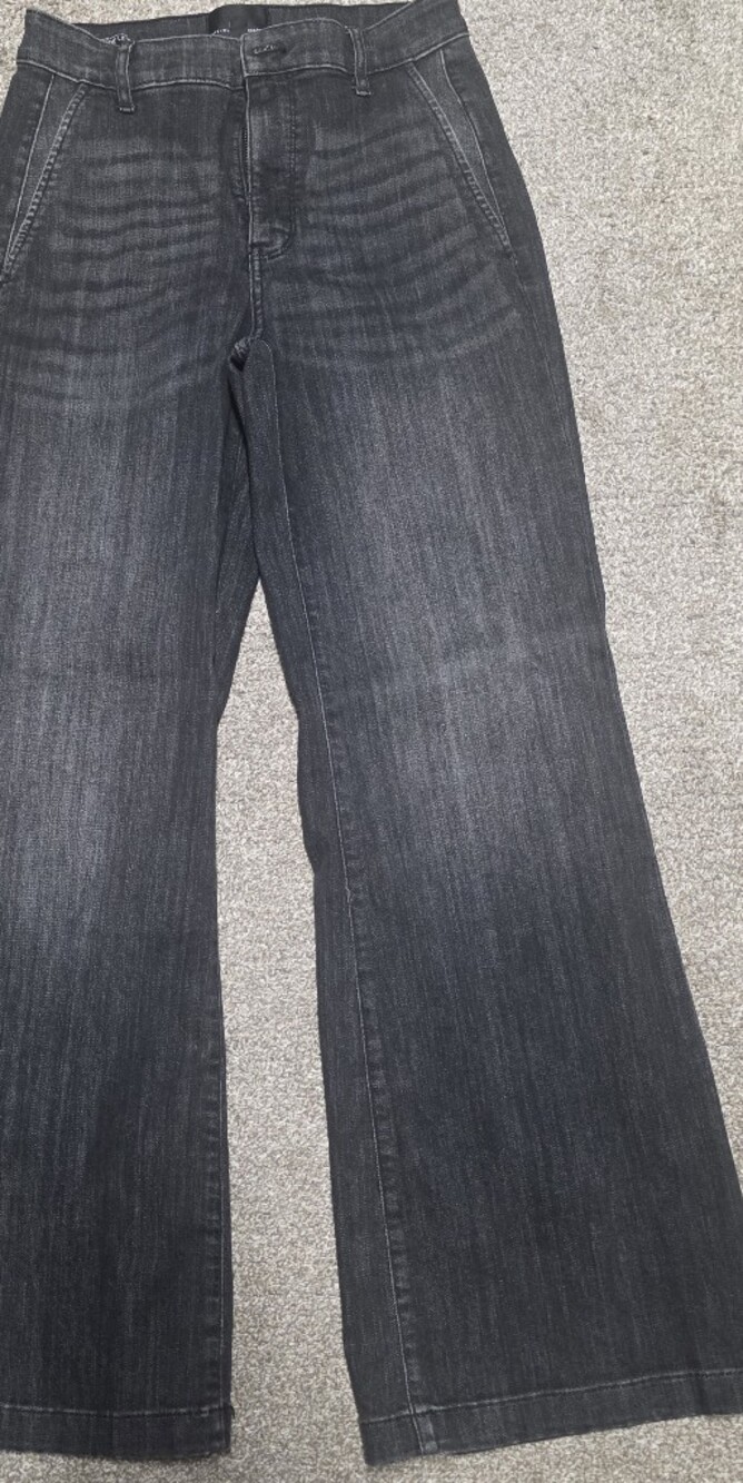 White House Black Market Dark Gray Flare Jeans